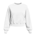 thumbnail image 7 of Horkkom Sweatshirt for Women Long Sleeve Solid Color Crewneck Sweatshirt Casual Pullover Cropped Sweatshirts, S-2XL, 7 of 7