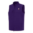 thumbnail image 2 of Men's Antigua Purple Clemson Standing Tiger Golf Demand Full-Zip Vest, 2 of 3