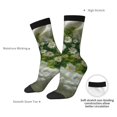 thumbnail image 4 of Susaid Nature Hand Daisies Art Print Men's Moisture Wicking Cushioned Crew Work Boot Socks Suitable for Size 36-45, 4 of 6