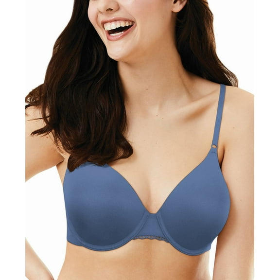 Maidenform Full Coverage Underwire Bra with Lace 585S, Size 36B, Magical Blue