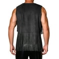 thumbnail image 3 of INSPIRE CHIC Men's Vests Tassel Fringe Retro Open Front Sleeveless Outerwear Vests M Black, 3 of 6