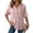 Pink, variant on UDAUDU Womens Summer Tops 2026 Short Sleeve Button V Neck Waffle Knit Lightweight Drawstring Hoodies Spring Fashion Casual Blouses Shirts Pink 2XL