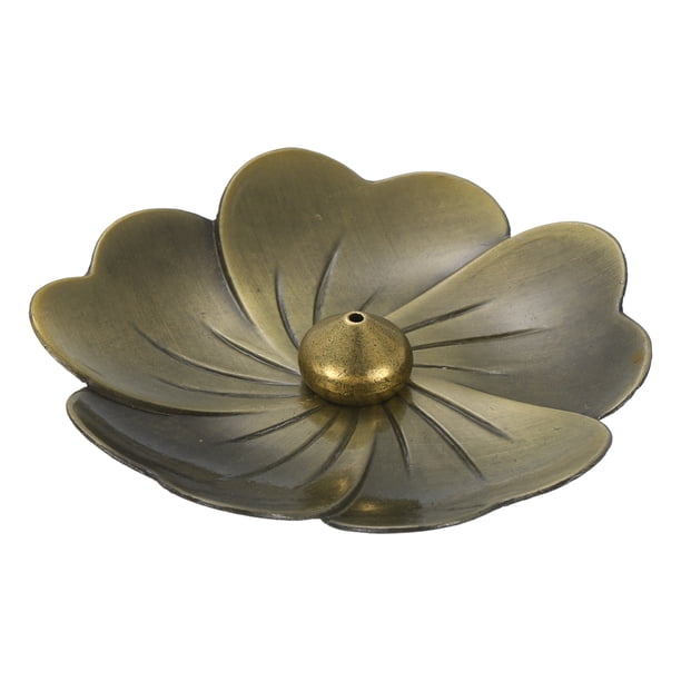 2 piezas de quemador de incienso para varitas de incienso, soporte de incienso de múltiples agujeros, decoración del hogar bronce