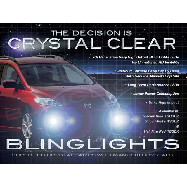 For 2005 2006 2007 2008 2009 2010 Mazda5 Fog Lamp Light Kit LED Drivinglights Foglamps