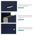 thumbnail image 3 of Space Solutions 18" Deep 2 Drawer Mobile Letter Width Vertical File Cabinet, Navy, 3 of 16