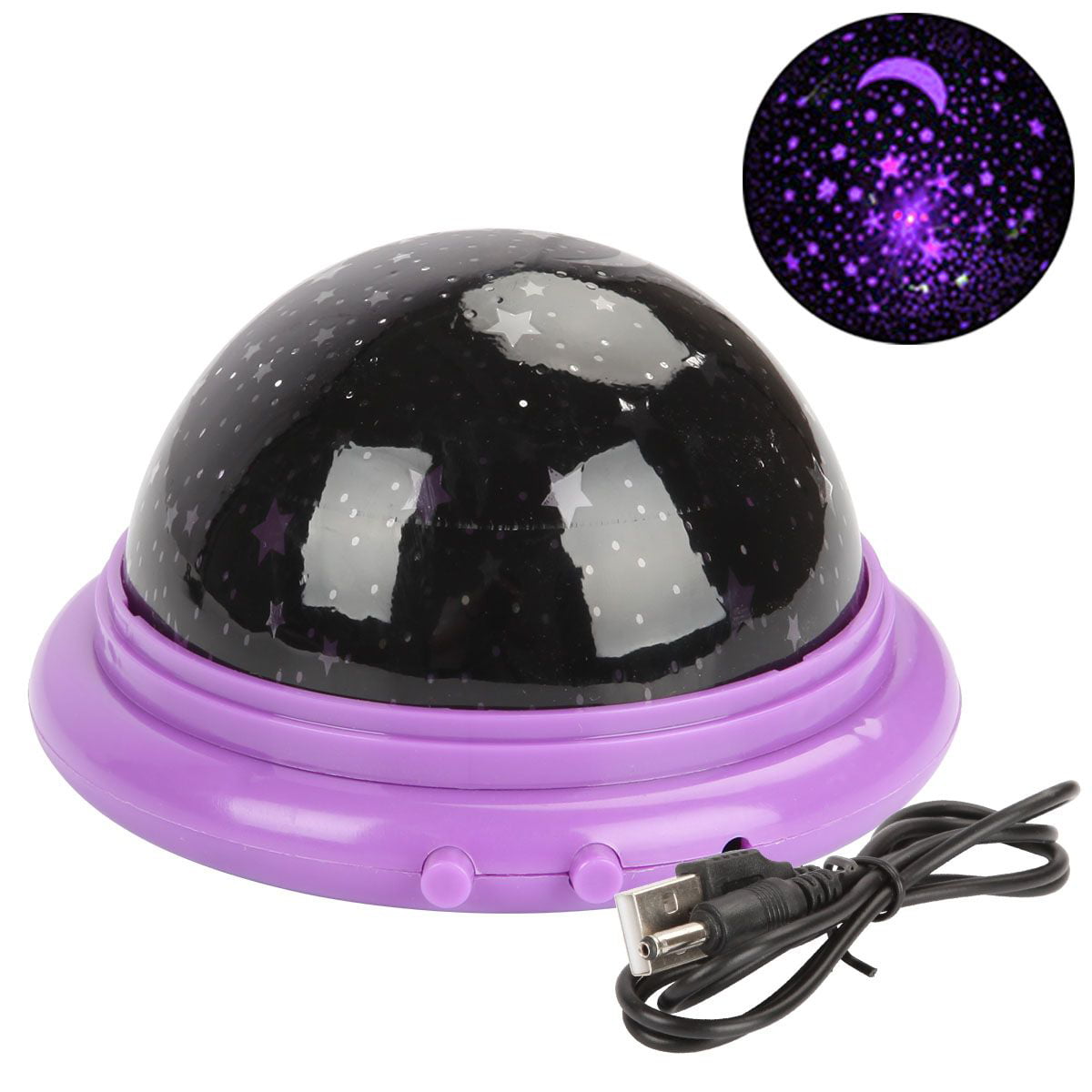 Romantic 360° LED USB Star Light Sleep Starry Night Sky Projector Cosmos Lamp US