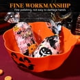 thumbnail image 2 of Miangastore 1 Pc Halloween Elements Fruit Plate Pumpkin Lamp Pattern Salad Bowl (Orange), 2 of 8