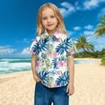 thumbnail image 7 of Stamzod Boys Button Down Shirt Short Sleeve Hawaiian Shirt Fashion Tropical Printing Summer Kids Clothes Casual Loose Vacation Beach Shirt with Pocket White B 10 Years, 7 of 7