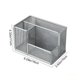 thumbnail image 3 of Organizador de artículos de oficina de gran capacidad | Cesta de almacenamiento de escritorio para oficina y estudio | Portalápices de metal con malla transpirable y compartimento, 3 of 6