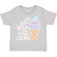 thumbnail image 3 of Inktastic All You Need is Ice Cream with Ice Cream Cone Boys or Girls Toddler T-Shirt, 3 of 5