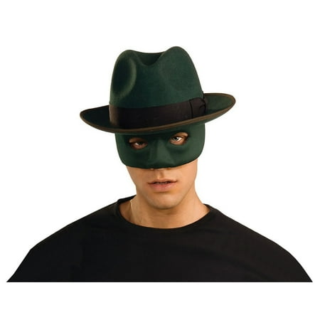 Green Hornet Hat and Mask Adult Costume Accessory