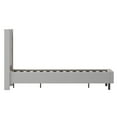 thumbnail image 5 of Flash Furniture Riverdale Queen Size Tufted Upholstered Platform Bed in Light Gray Fabric with Pocket Spring Mattress, 5 of 7