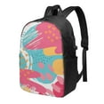 thumbnail image 1 of YFYANG 17" Laptop Backpack, Colorful Abstract Graffiti Fashion Travel Work Backpack with USB and Headphone Cable Interface for Men and Women, 1 of 8