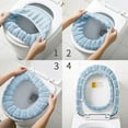 thumbnail image 2 of Soft Stretchable Toilet Seat Covers Washable Thicker Cloth Winter, 2 of 7