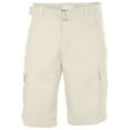 thumbnail image 1 of Men's Casual Twill Cargo Shorts with Belt, 1 of 4