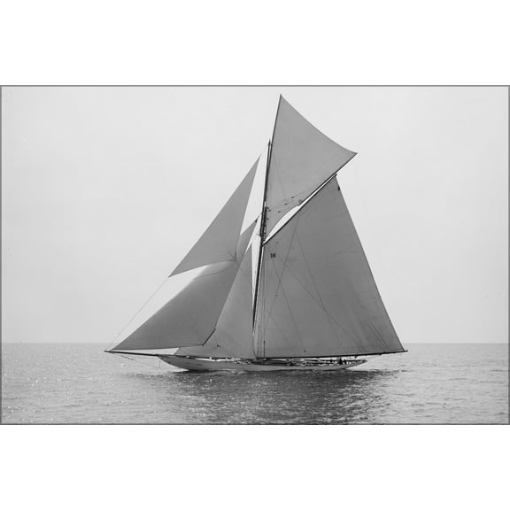 24"x36" Gallery Poster, The Bayard Thayer syndicate's sloop Pilgrim 1893