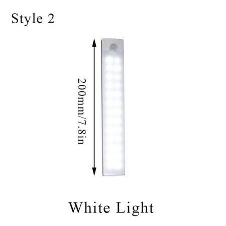 

Wireless LED PIR Motion Sensor Light Cabinet Closet Lamp USB Rechargeable Strip
