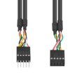 thumbnail image 3 of Duttek Cable de extensión de encabezado USB Cable de placa base USB Cabecera USB 10 pines macho a hembra Extensión de extensor de encabezado Cable de puente Dupont 1M/3.3Ft, 3 of 5