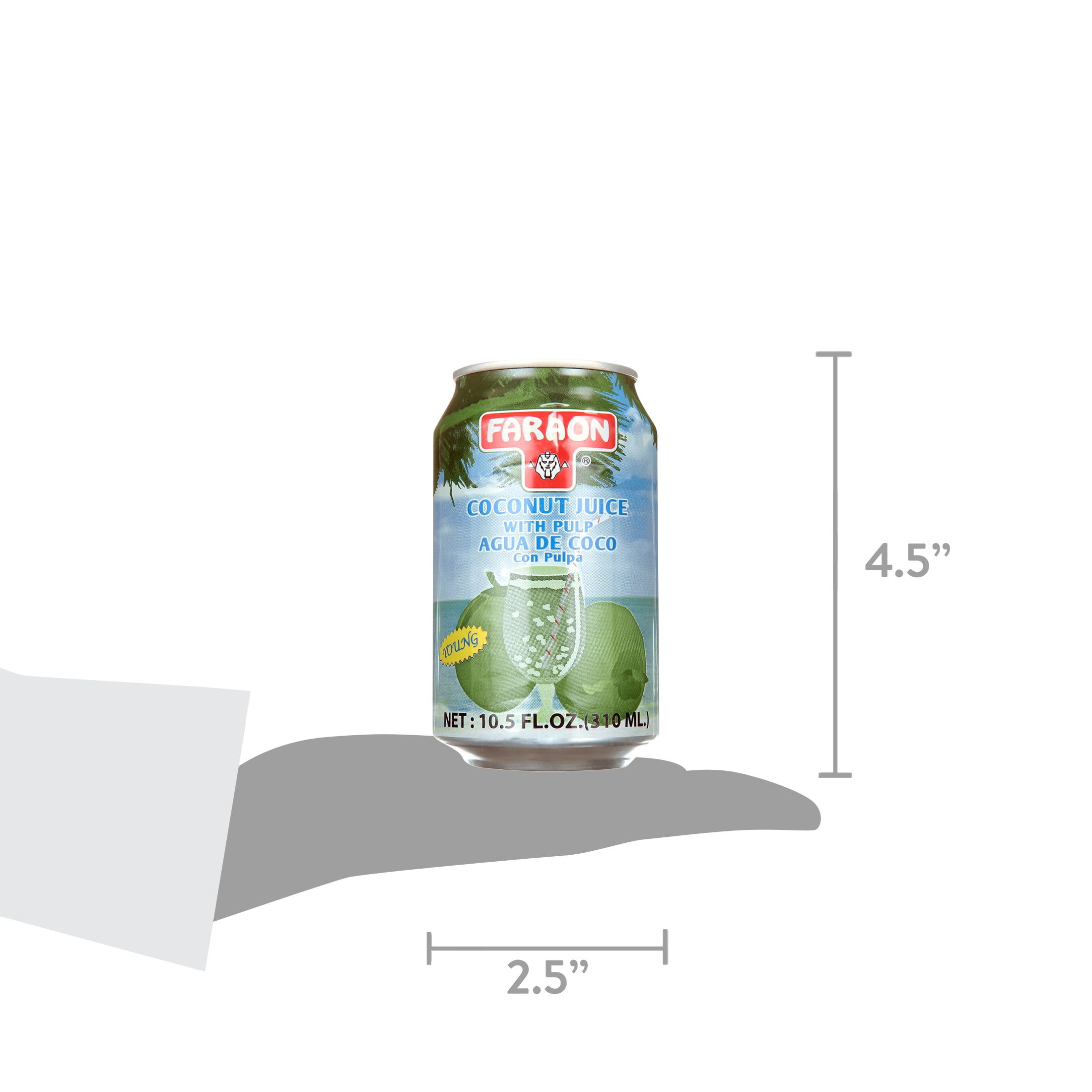 Faraon Young Coconut Juice with Pulp 10.5 fl. oz.