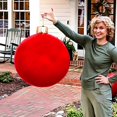 thumbnail image 2 of christmas tree Red Christmas Decoration Bell Ball 60cm Outdoor Christmas Inflatable Decorated Ball Pvc Inflatable Christmas Ball Christmas Tree De, 2 of 5