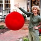 thumbnail image 2 of christmas tree Red Christmas Decoration Bell Ball 60cm Outdoor Christmas Inflatable Decorated Ball Pvc Inflatable Christmas Ball Christmas Tree De, 2 of 5