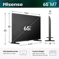 thumbnail image 2 of Hisense 65" M7 Series Mini-LED QLED 4K UHD Google Smart TV (65M7SG, 2026 Model) - Mini LED, Hi - QLED, Dolby Vision, HDR10+, Built-in Subwoofer, Game Mode Pro, AI Smooth Motion, Google Assistant, 2 of 17