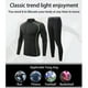thumbnail image 5 of Sonducket Ropa deportiva para hombre, ropa deportiva para correr, ejercicio, gimnasio, traje deportivo, traje transpirable, chándal con Pijama gris negro L, 5 of 6