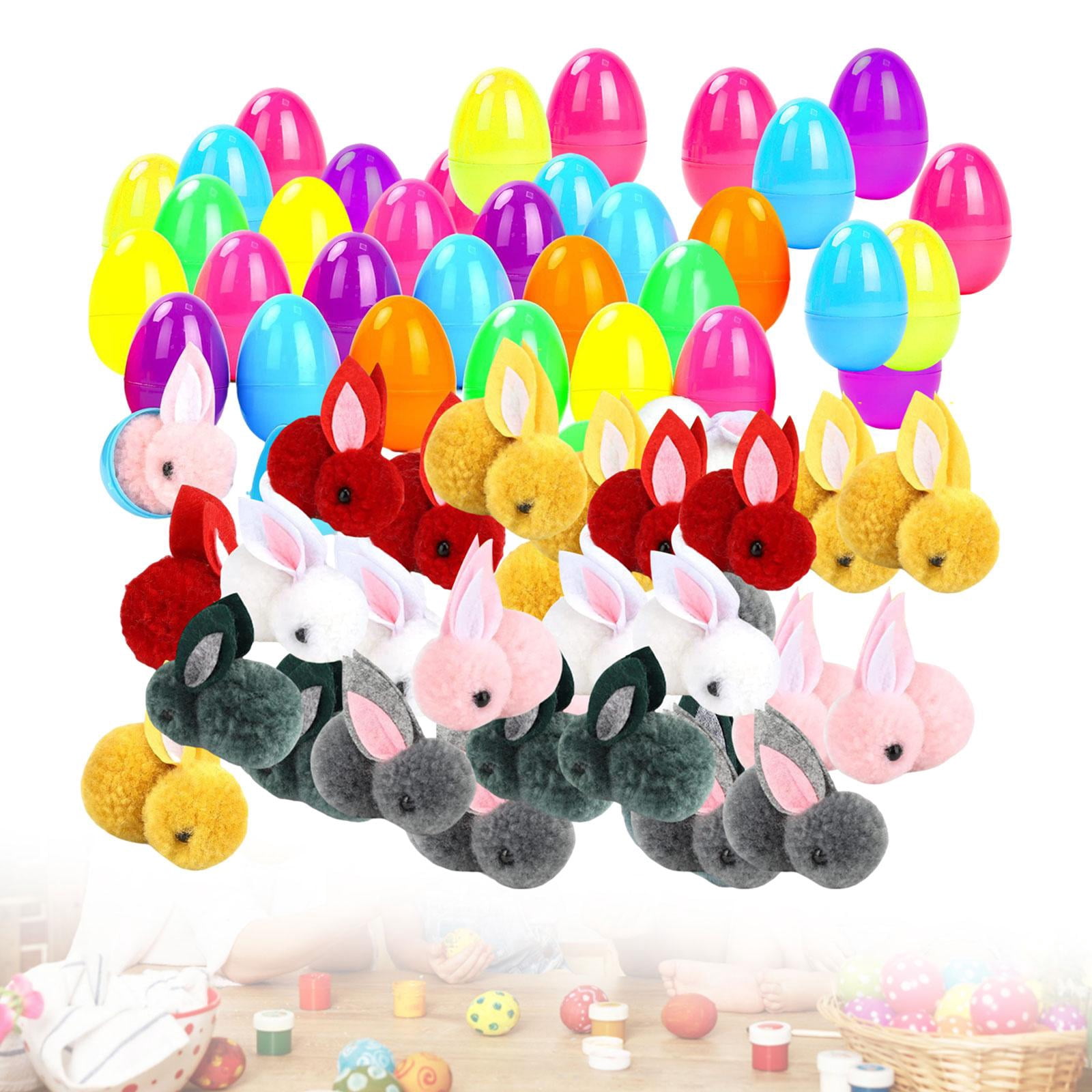 Sharprepublic Easter Eggs with Easter Bunnies Fun Animal Toys for Goodie Bag Fillers 38 Bunny Eggs