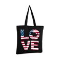 thumbnail image 2 of Awkward Styles Love Tote Bag American Flag Love Canvas Bag USA Gifts for Men and Women 4th of July Tote Bag Independence Day Reusable Shopping Bag Cute Love Grocery Bag America Reusable Cloth Bag, 2 of 5