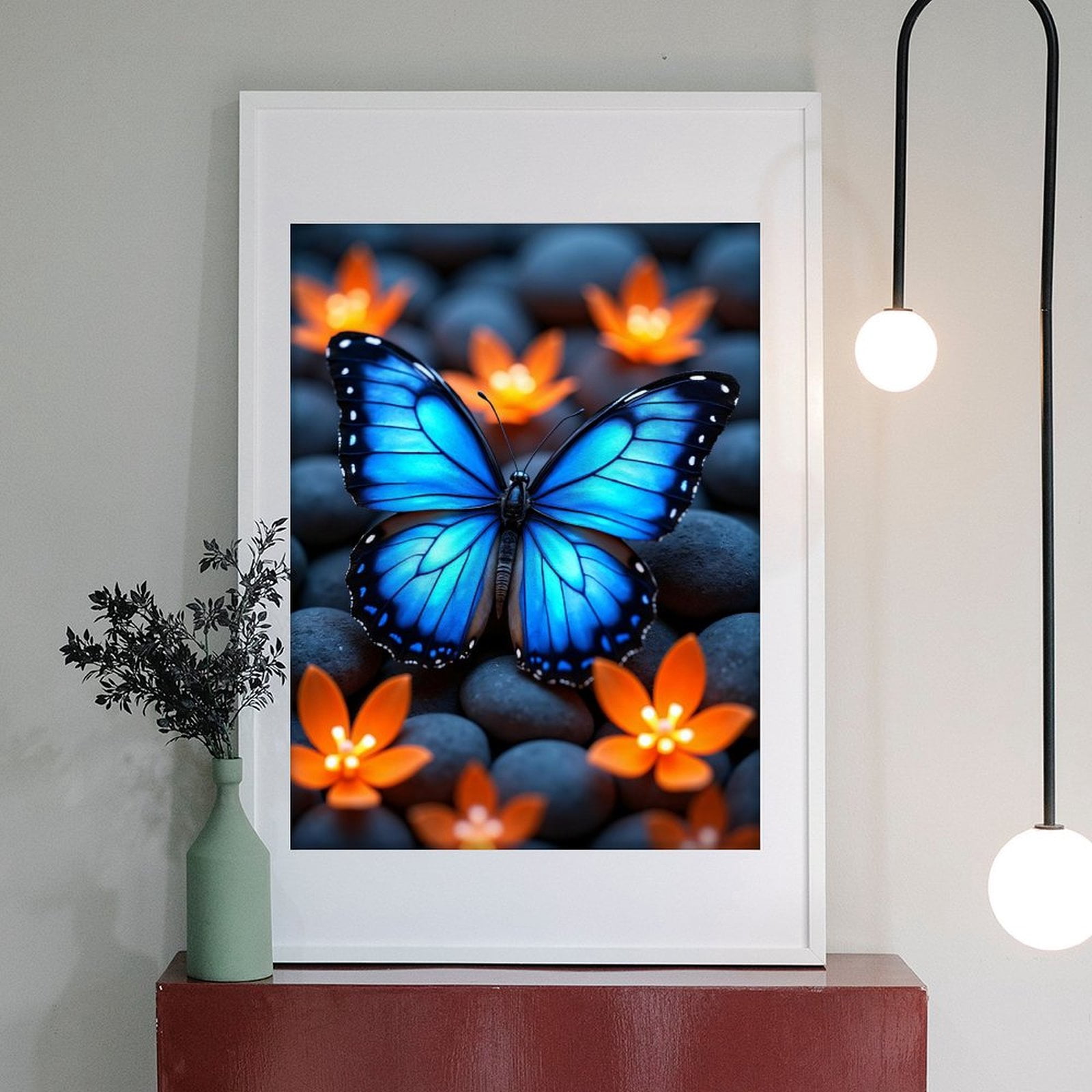 Diamond Art Kit for Adults, Modern Butterfly Azure Print No.1163 Diamond Painting for Adults Beginners, 5D DIY Diamond Art Painting Kits, Colorful Diamond Painting Craft for Home Decor 12x16