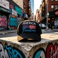 thumbnail image 4 of 4th of July Baseball Hat,Hat Printed with The Symbol of Freedomn And America Flag,with Adjustable Mesh, 4 of 8