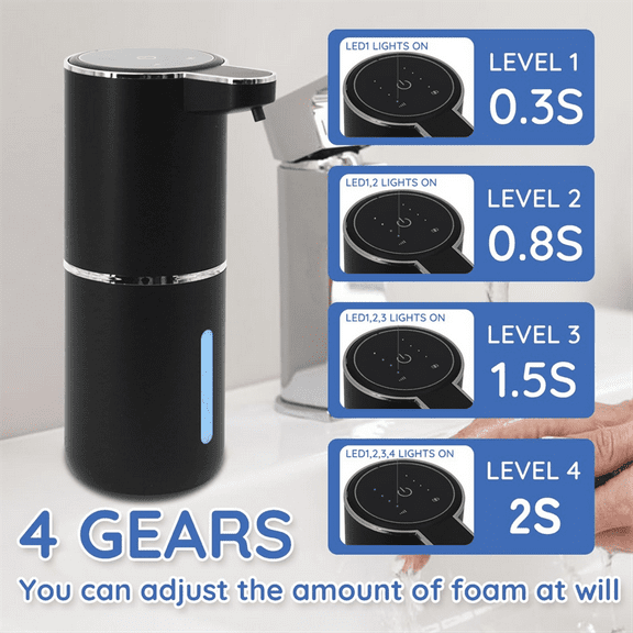 Liquid Soap Dispenser, Automatic Soap Dispenser,400ml Automatic Soap Dispenser Touchless, for Bathroom, Kitchen,Hotel