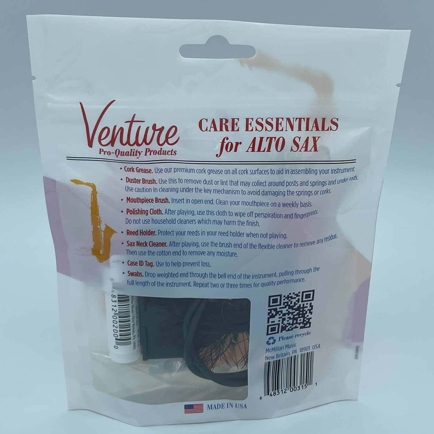 Venture Alto Sax Care Kit - V315