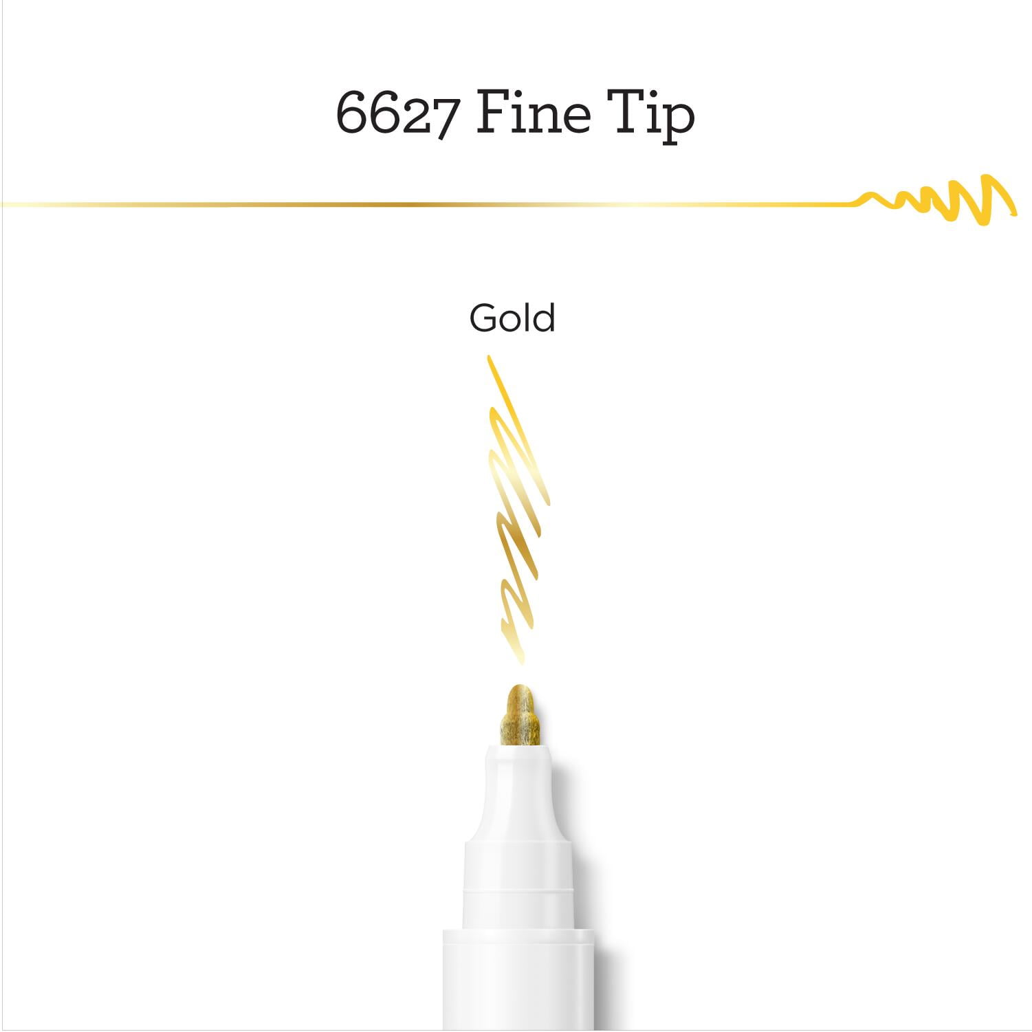 Apple Barrel Multi-Surface Fine Tip Paint Pen, Gold, 1 Piece