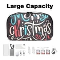 thumbnail image 3 of Christmas Waterproof Oxford Fabric USB Organizer Storage Box Charger Phone Case Cell Phone Cord Organizer 5.9x9.44x3.14 in., 3 of 6