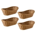 thumbnail image 1 of 4X Mimbre Ovalado Canasta de Pan Tejido, Cesta de Almacenamiento de 10.2 Pulgadas para Alimentos Fruta Cosmética Almacenamiento Mesa Y Baño, 1 of 7