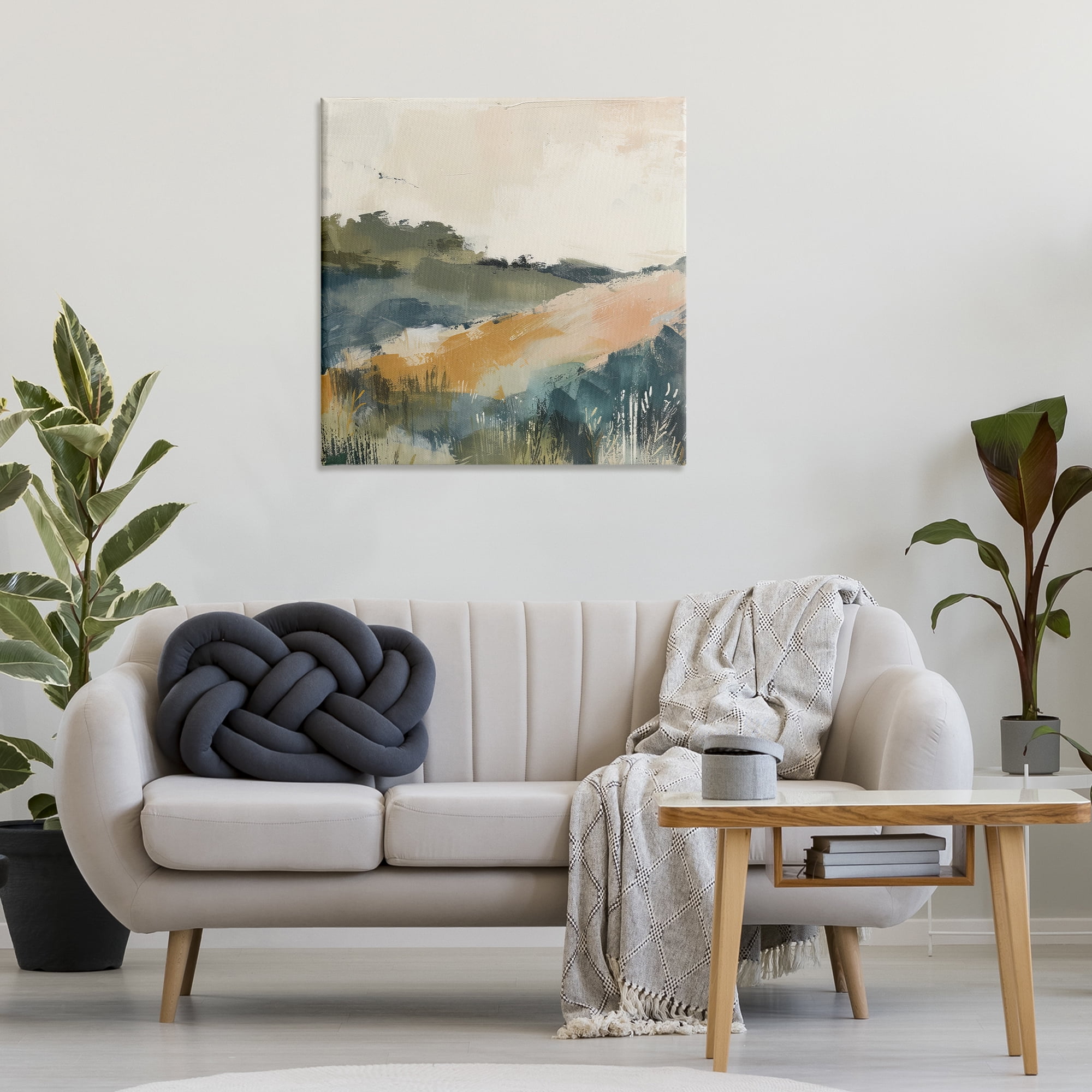 Stupell Industries Abstract Nature Hills Landscape & Nature Painting Wrapped Canvas Art Print Wall Art, 30 x 30