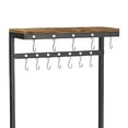 thumbnail image 5 of Hugh 57 Inch Baker Rack Kitchen Shelves, Microwave Stand, 12 Hooks, Brown, 5 of 5