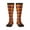 2 Black-1, variant on Fall Buffalo Plaid print thigh-high socks, crafted for both men and women with a stretchy, high-opaque design perfect for daily wear