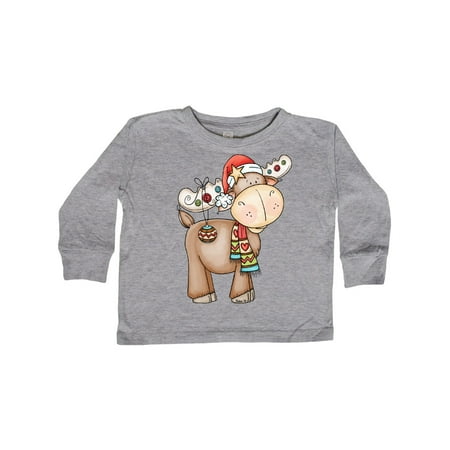 

Inktastic Christmas Molly Moose Gift Toddler Boy or Toddler Girl Long Sleeve T-Shirt