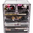 thumbnail image 6 of Sorbus Cosmetics Makeup and Jewelry Big Storage Case Display - Stylish Vanity, Bathroom Case (4 Large, 2 Small Drawers, Purple), 6 of 14