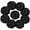 Black, variant on Silk Hydrangea Heads Artificial Flowers Heads with Stems for Home Wedding Decor,Pack of 10 (White)