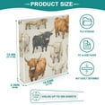 thumbnail image 6 of ALAZA Highland Cows Hardcover 3 Ring Binder 1.5" Round Rings Interior Pockets Binders Organizer 2 Pack, 6 of 9
