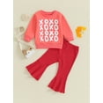 thumbnail image 2 of FAROOT Baby Girl Outfits Sweatshirt + Checkerboard/Solid Color Pants Set Toddler Clothes, 2 of 9