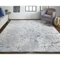thumbnail image 6 of HomeRoots 4' X 6' Silver Gray And Blue Animal Print Power Loom Distressed Area Rug, 6 of 10