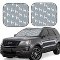 thumbnail image 2 of Picia Cartoon Poodle Dog 2 Piece Car Windshield Sun Shade Foldable | Foldable Sun Shield for Front Window Blocks UV Rays and Keeps Your Vehicle Cool-Medium, 2 of 7