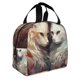 thumbnail image 2 of Disketp Flower Cat Couple for Insulated Lunch Bag for Women and Men, Perfect for Work, Hiking, Picnic, 2 of 8