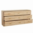 thumbnail image 4 of Aukfa Large 9 Drawer Dresser,Wood Closet Dressers Long Chest of Drawers for Nursery Bedroom Living Room Hallway, Brown, 4 of 7