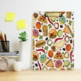 thumbnail image 6 of FMSHPON Cartoon Pizza Donuts Food Clipboard Hardboard Wood Nursing Clip Board and Pull for Standard A4 Letter 13x9 inches, 6 of 8