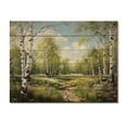 thumbnail image 3 of Designart "Spring Awakening Birch Woods III" Tree Birch Print on Natural Pine Wood, 3 of 5